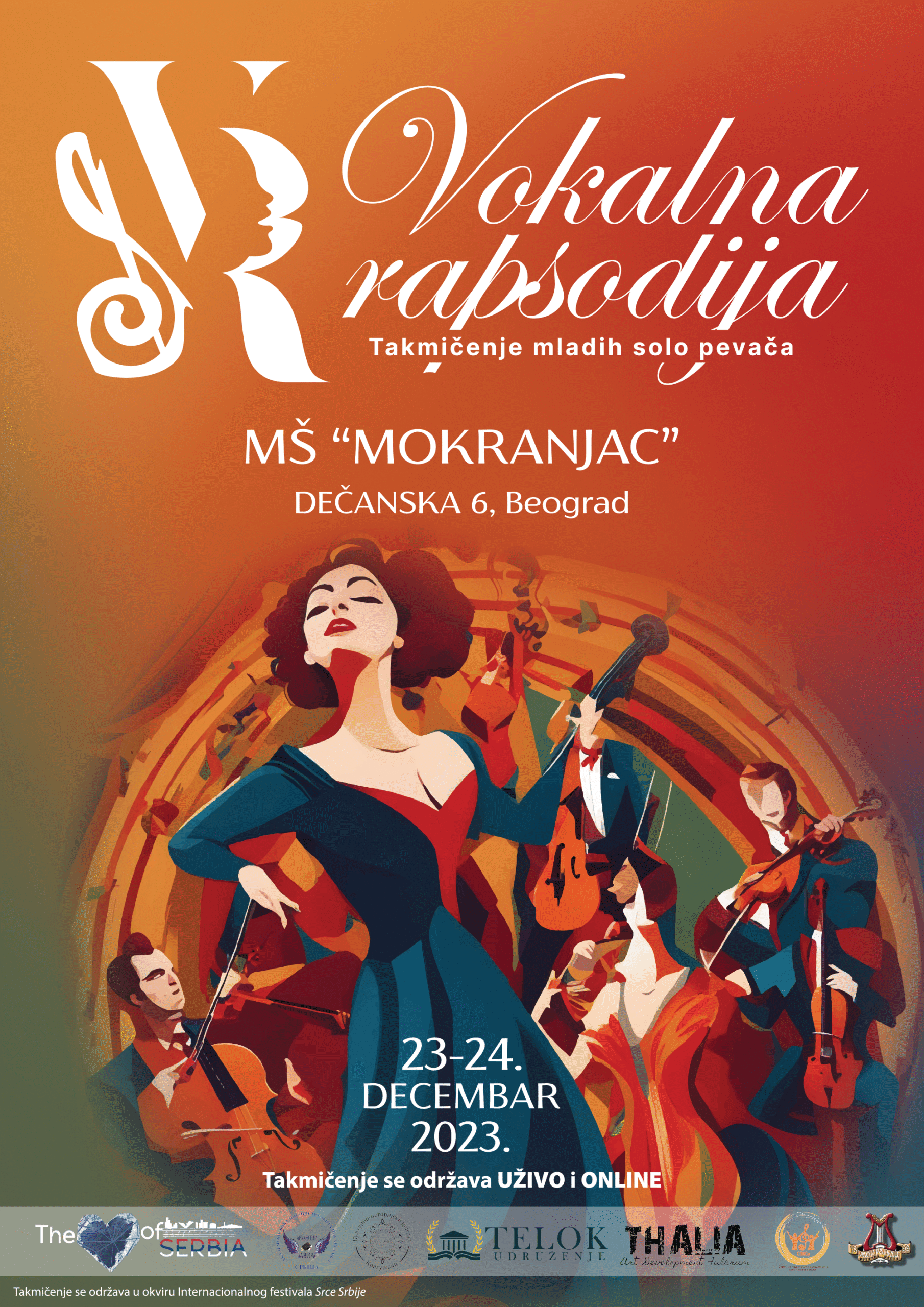 Takmičenje solo pevača „Vokalna Rapsodija“ i otvaranje trećeg Internacionalnog festivala „Srce Srbije“